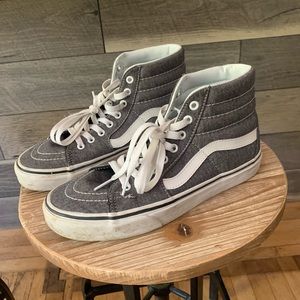 Grey Vans Sk8-Hi W9/M7.5